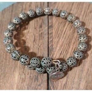 Alex and Ani Vintage 66 Kingston Rafaelian Gold Wrap Filigree Beaded Bracelet